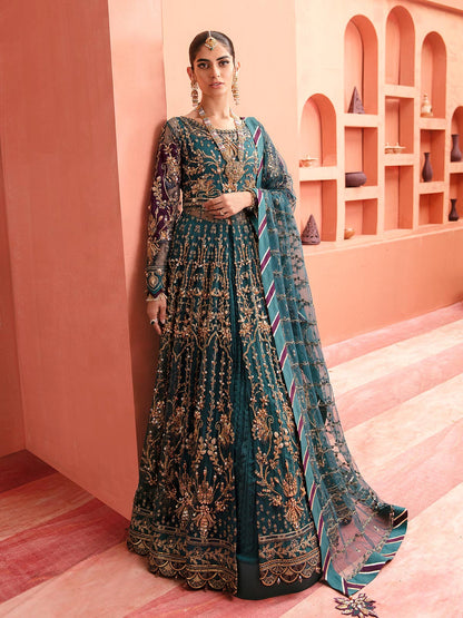Gulaal | Wedding Formals | AYZEL GL-WS-22V1-27 (PISHWAS AND LEHNGA) - Designer Dress with Intricate embroidery and embellishments. Shop elegent wedding dress at Maria Faisal.