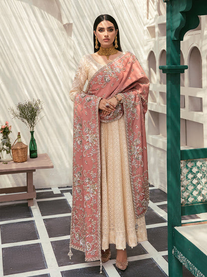 Gulaal | Wedding Formals | GL-WS-22V1-34 (PISHWAS AND CHOORIDAAR PYJAMA) - Designer Dress with Intricate embroidery and embellishments. Shop elegent wedding dress at Maria Faisal.