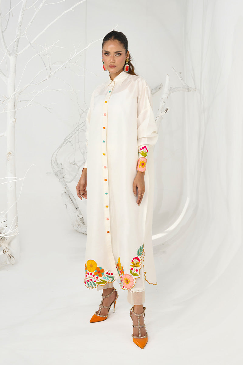 Wardha Saleem | Zimal Silk Edit | Nia (Pure Raw-Silk) - Ladies Clothes - Maria Faisal