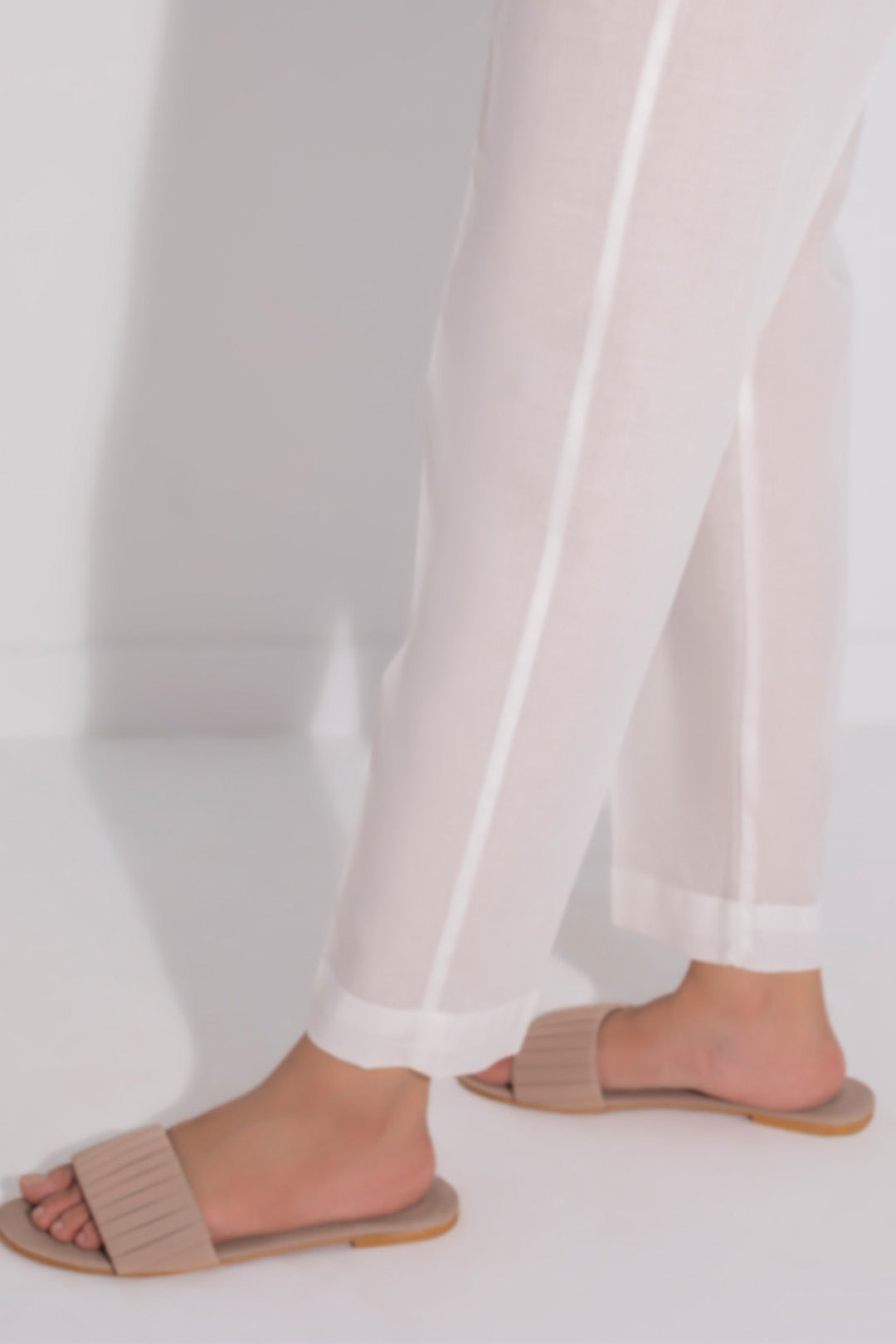 Zellbury | Unstitched Cambric Trouser | Unstitched Trouser - Designer Dress with Intricate embroidery and embellishments. Shop elegent wedding dress at Maria Faisal.