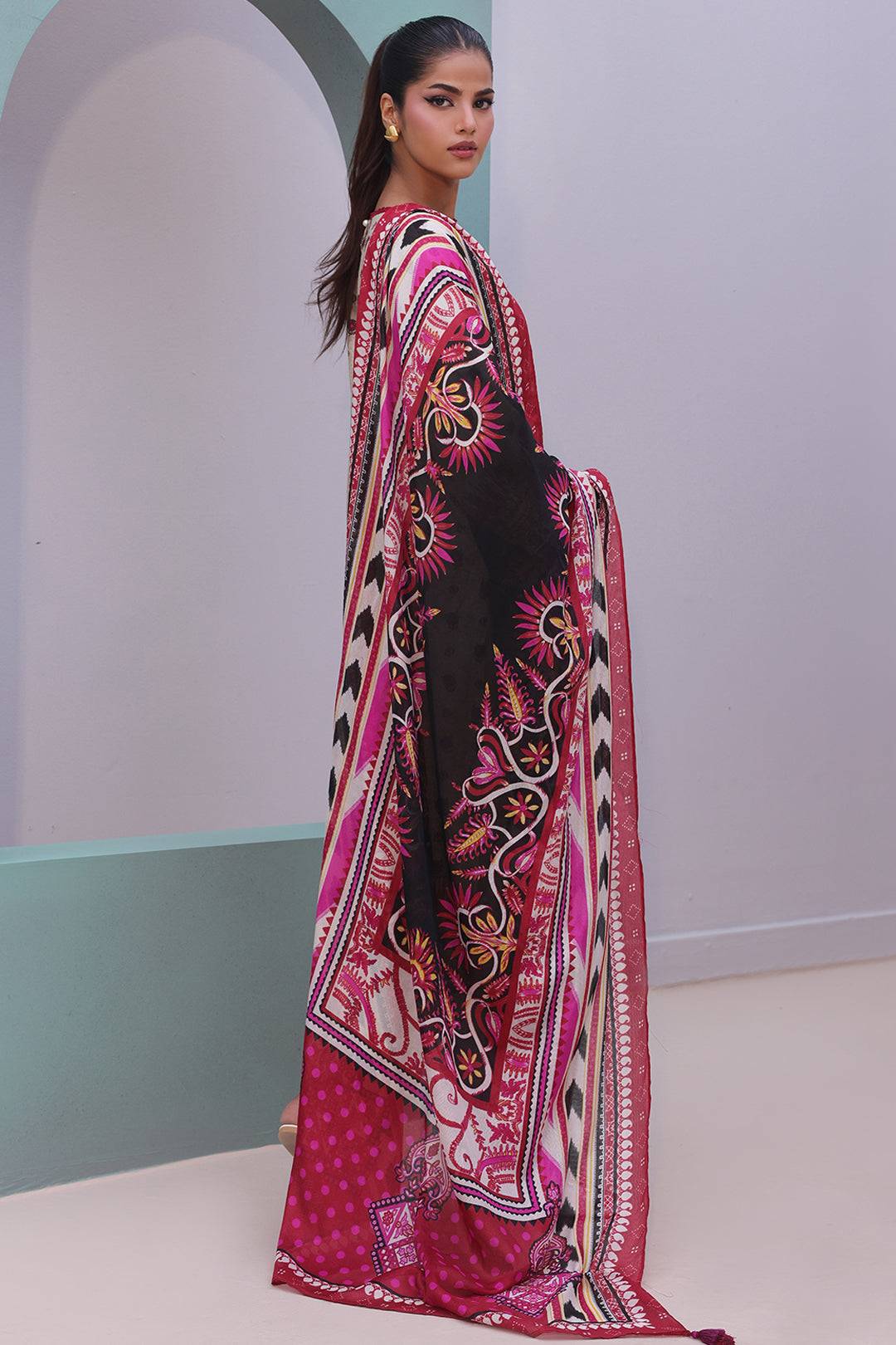Zellbury | Unstitched 2 Piece Cambric | Embroidered Shirt Dupatta - 0022 by Maria Faisal - Registered Vendor of : Zellbury Women - type : Essential Unstitched - 100% original wedding dresses