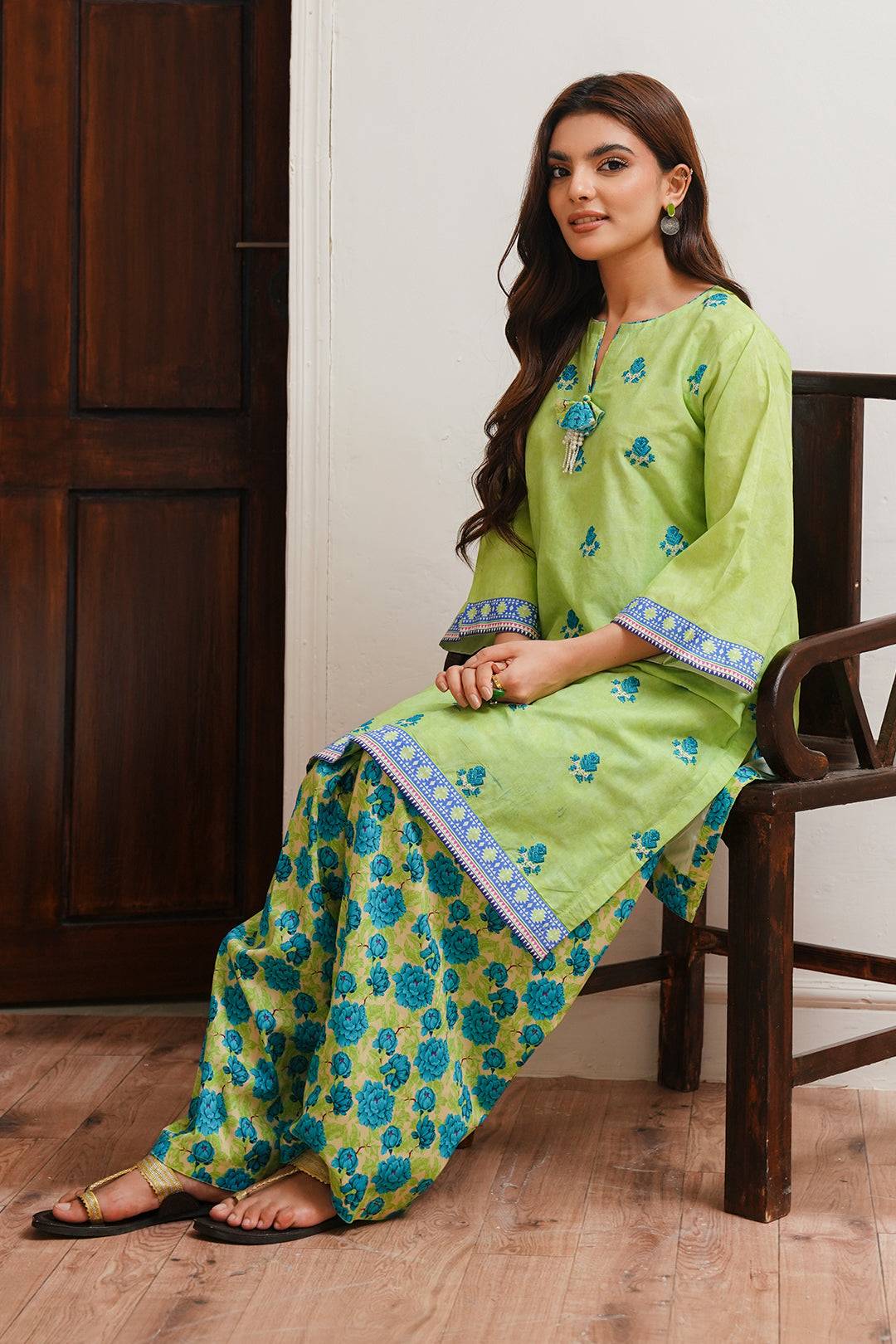 Zellbury | Unstitched 2 Piece Cambric | Embroidered Shirt Shalwar - 0023 by Maria Faisal - Registered Vendor of : Zellbury Women - type : Essential Unstitched - 100% original wedding dresses