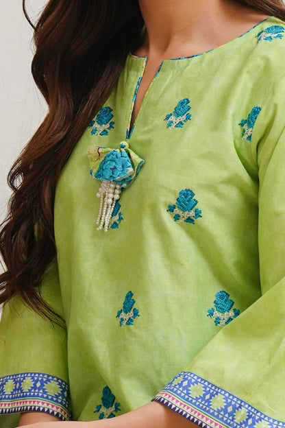 Zellbury | Unstitched 2 Piece Cambric | Embroidered Shirt Shalwar - 0023 by Maria Faisal - Registered Vendor of : Zellbury Women - type : Essential Unstitched - 100% original wedding dresses