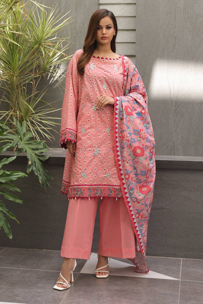 Zellbury | Unstitched 2 Piece Cambric | Embroidered Shirt Dupatta - 0025 by Maria Faisal - Registered Vendor of : Zellbury Women - type : Essential Unstitched - 100% original wedding dresses