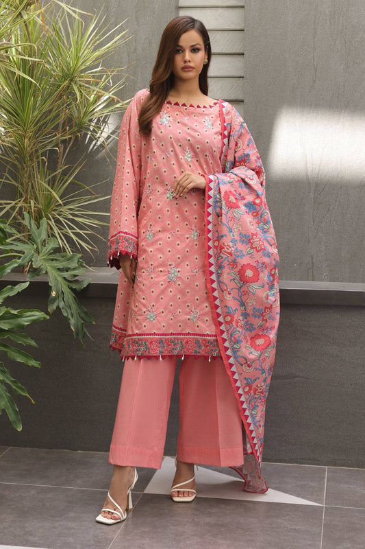 Zellbury | Unstitched 2 Piece Cambric | Embroidered Shirt Dupatta - 0025 by Maria Faisal - Registered Vendor of : Zellbury Women - type : Essential Unstitched - 100% original wedding dresses