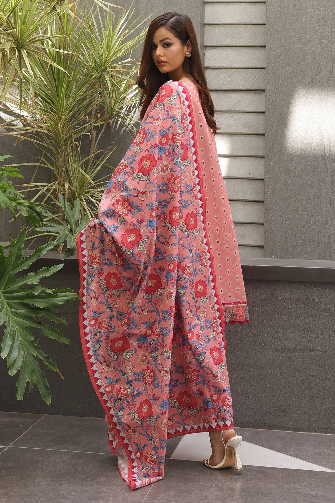 Zellbury | Unstitched 2 Piece Cambric | Embroidered Shirt Dupatta - 0025 by Maria Faisal - Registered Vendor of : Zellbury Women - type : Essential Unstitched - 100% original wedding dresses