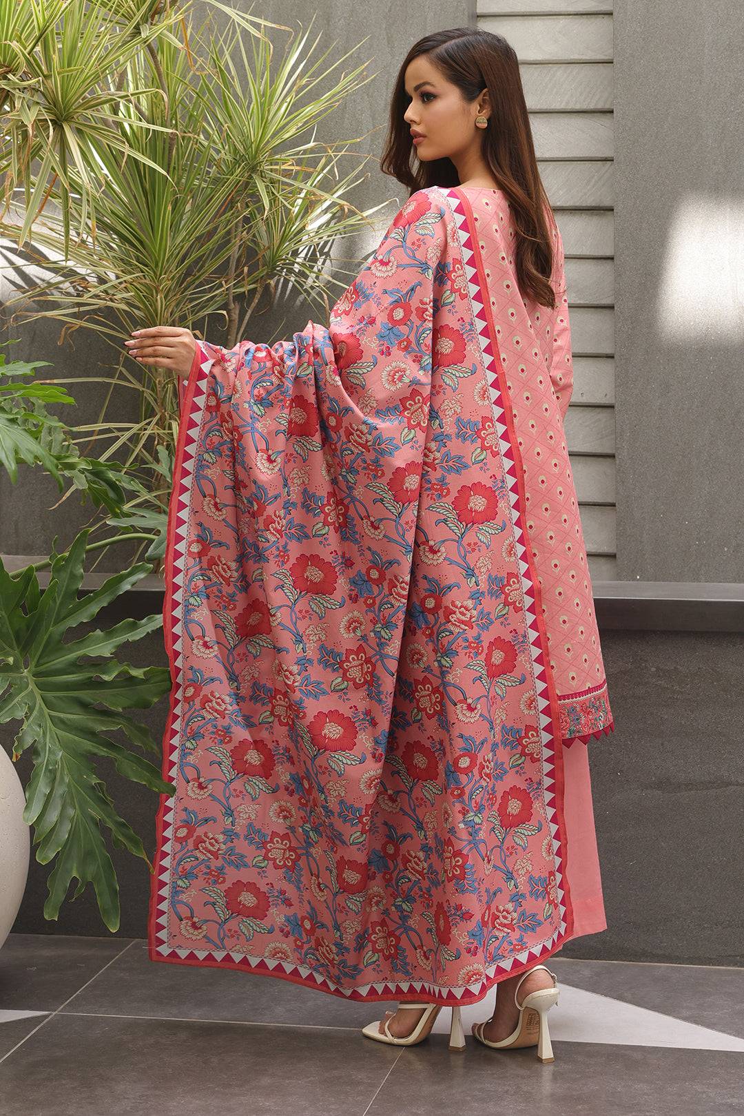 Zellbury | Unstitched 2 Piece Cambric | Embroidered Shirt Dupatta - 0025 by Maria Faisal - Registered Vendor of : Zellbury Women - type : Essential Unstitched - 100% original wedding dresses