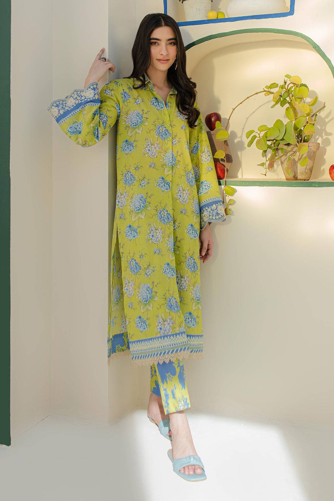 Zellbury | Unstitched 2 Piece Cambric | Embroidered Shirt Shalwar - 0104 by Maria Faisal - Registered Vendor of : Zellbury Women - type : Essential Unstitched - 100% original wedding dresses
