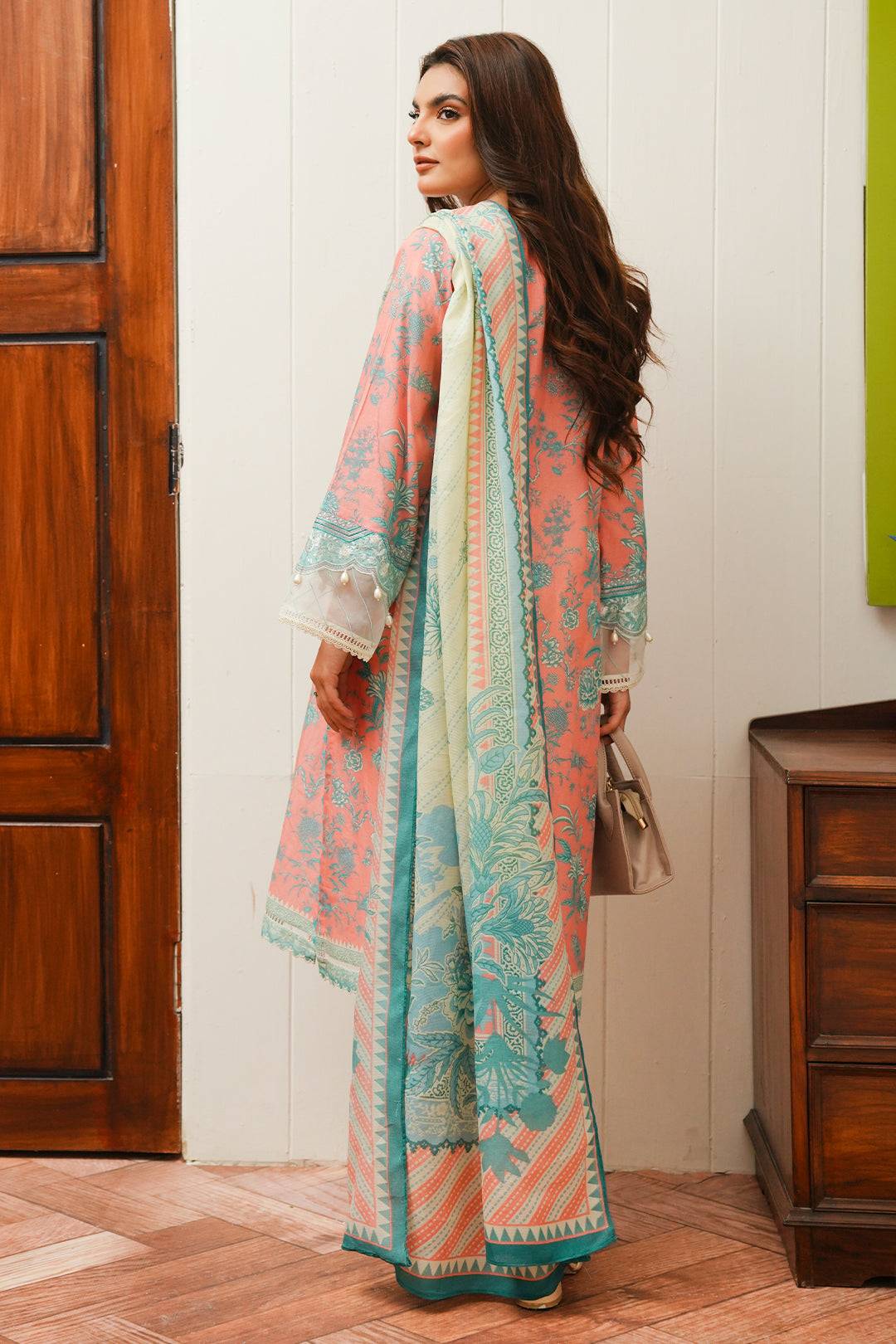 Zellbury | Unstitched 2 Piece Cambric | Embroidered Shirt Dupatta - 0106 by Maria Faisal - Registered Vendor of : Zellbury Women - type : Essential Unstitched - 100% original wedding dresses
