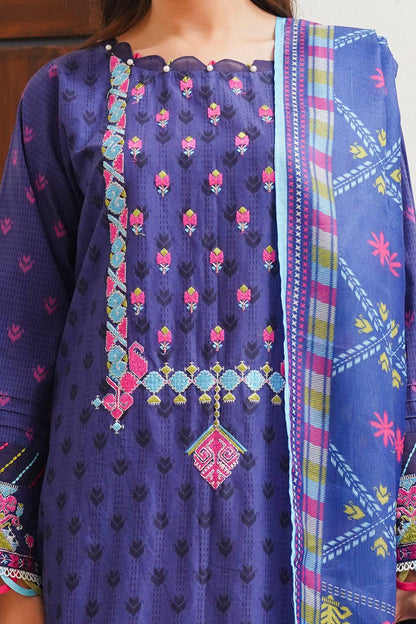 Zellbury | Unstitched 2 Piece Cambric | Embroidered Shirt Dupatta - 0108 by Maria Faisal - Registered Vendor of : Zellbury Women - type : Essential Unstitched - 100% original wedding dresses