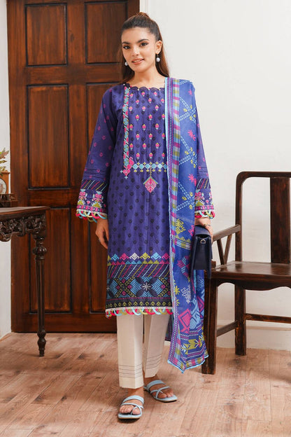 Zellbury | Unstitched 2 Piece Cambric | Embroidered Shirt Dupatta - 0108 by Maria Faisal - Registered Vendor of : Zellbury Women - type : Essential Unstitched - 100% original wedding dresses
