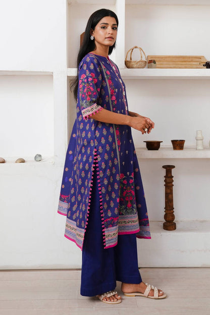 Zellbury | Unstitched 2 Piece Cambric | Embroidered Shirt Dupatta - 0110 by Maria Faisal - Registered Vendor of : Zellbury Women - type : Essential Unstitched - 100% original wedding dresses