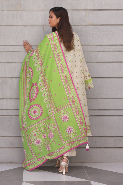 Zellbury | Unstitched 2 Piece Cambric | Embroidered Shirt Dupatta - 0111 by Maria Faisal - Registered Vendor of : Zellbury Women - type : Essential Unstitched - 100% original wedding dresses