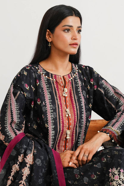 Zellbury | Unstitched 3 Piece Cambric | Embroidered Shirt Shalwar Dupatta - 0063 by Maria Faisal - Registered Vendor of : Zellbury Women - type : Essential Unstitched - 100% original wedding dresses