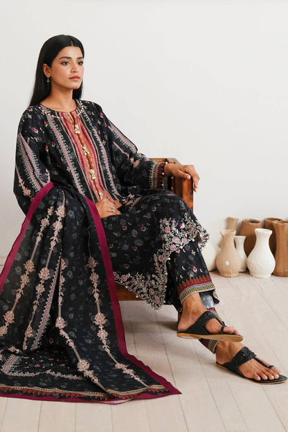 Zellbury | Unstitched 3 Piece Cambric | Embroidered Shirt Shalwar Dupatta - 0063 by Maria Faisal - Registered Vendor of : Zellbury Women - type : Essential Unstitched - 100% original wedding dresses