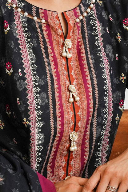 Zellbury | Unstitched 3 Piece Cambric | Embroidered Shirt Shalwar Dupatta - 0063 by Maria Faisal - Registered Vendor of : Zellbury Women - type : Essential Unstitched - 100% original wedding dresses