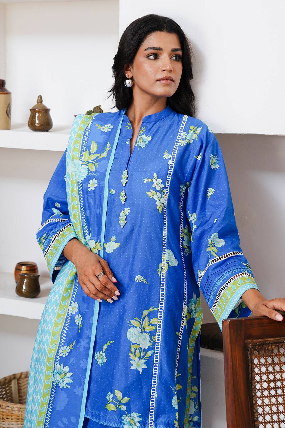 Zellbury | Unstitched 3 Piece Cambric | Embroidered Shirt Shalwar Dupatta - 0065 by Maria Faisal - Registered Vendor of : Zellbury Women - type : Essential Unstitched - 100% original wedding dresses