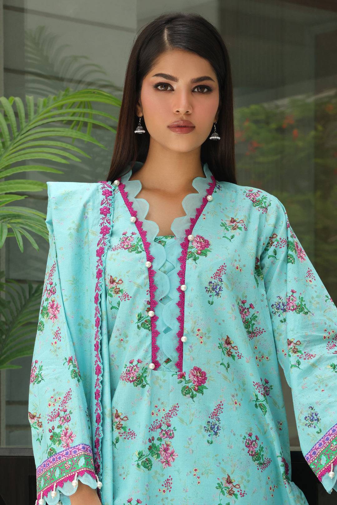 Zellbury | Unstitched 3 Piece Cambric | Embroidered Shirt Shalwar Dupatta - 0067 by Maria Faisal - Registered Vendor of : Zellbury Women - type : Essential Unstitched - 100% original wedding dresses