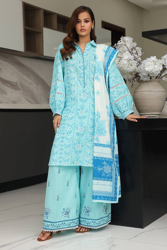 Zellbury | Unstitched 3 Piece Cambric | Embroidered Shirt Shalwar Dupatta - 0070 by Maria Faisal - Registered Vendor of : Zellbury Women - type : Essential Unstitched - 100% original wedding dresses