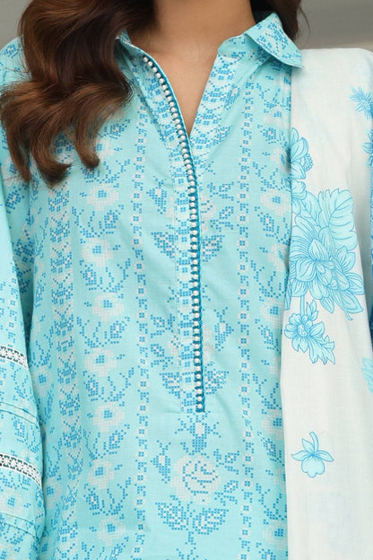 Zellbury | Unstitched 3 Piece Cambric | Embroidered Shirt Shalwar Dupatta - 0070 by Maria Faisal - Registered Vendor of : Zellbury Women - type : Essential Unstitched - 100% original wedding dresses