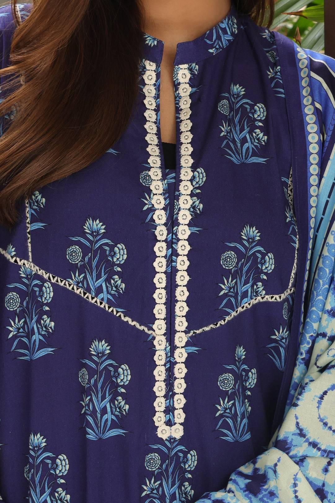 Zellbury | Unstitched 3 Piece Cambric | Embroidered Shirt Shalwar Dupatta - 0072 by Maria Faisal - Registered Vendor of : Zellbury Women - type : Essential Unstitched - 100% original wedding dresses