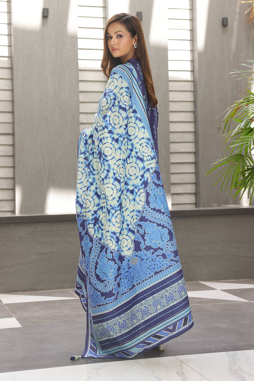 Zellbury | Unstitched 3 Piece Cambric | Embroidered Shirt Shalwar Dupatta - 0072 by Maria Faisal - Registered Vendor of : Zellbury Women - type : Essential Unstitched - 100% original wedding dresses