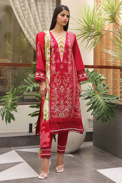 Zellbury | Unstitched 3 Piece Cambric | Embroidered Shirt Shalwar Dupatta - 0074 by Maria Faisal - Registered Vendor of : Zellbury Women - type : Essential Unstitched - 100% original wedding dresses