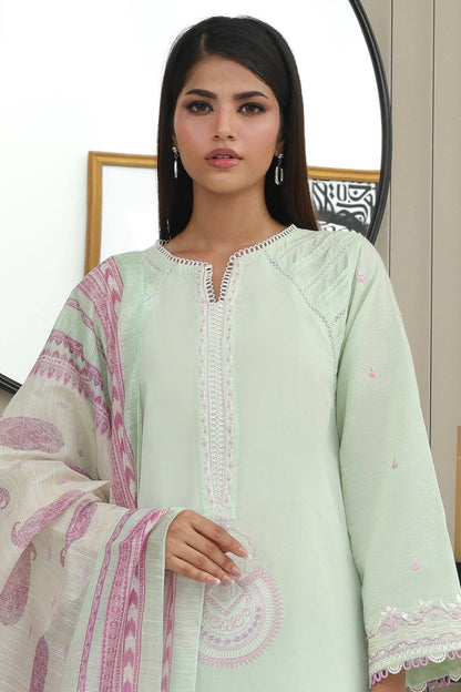 Zellbury | Unstitched 3 Piece Chambray | Embroidered Shirt Shalwar Dupatta - 0077 by Maria Faisal - Registered Vendor of : Zellbury Women - type : Essential Unstitched - 100% original wedding dresses