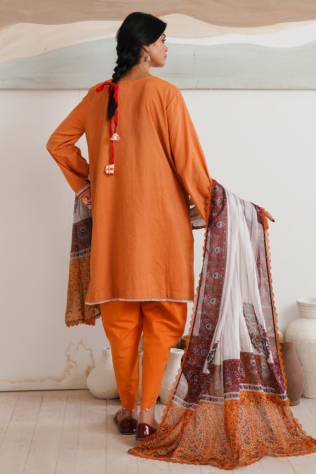 Zellbury | Unstitched 3 Piece Zari | Embroidered Shirt Shalwar Dupatta - 0085 - Designer Dress with Intricate embroidery and embellishments. Shop elegent wedding dress at Maria Faisal.