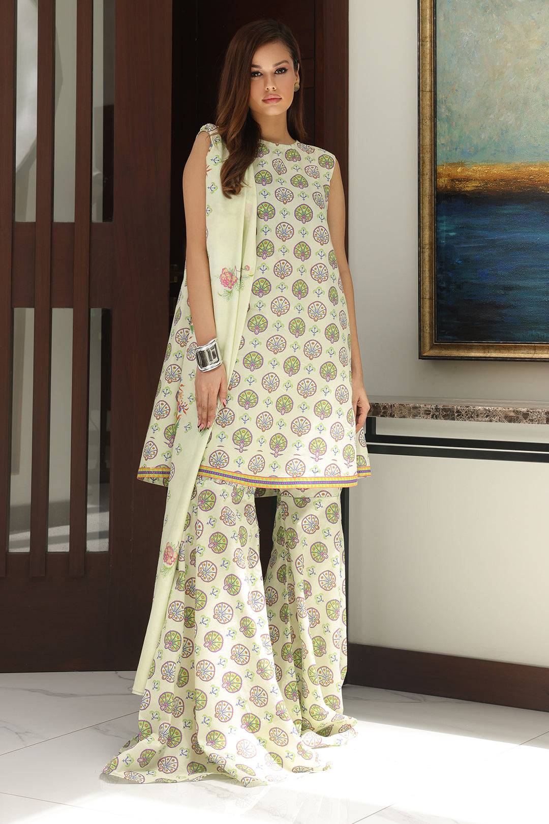 Zellbury | Unstitched 3 Piece Cambric | Embroidered Shirt Shalwar Dupatta - 0143 by Maria Faisal - Registered Vendor of : Zellbury Women - type : Essential Unstitched - 100% original wedding dresses