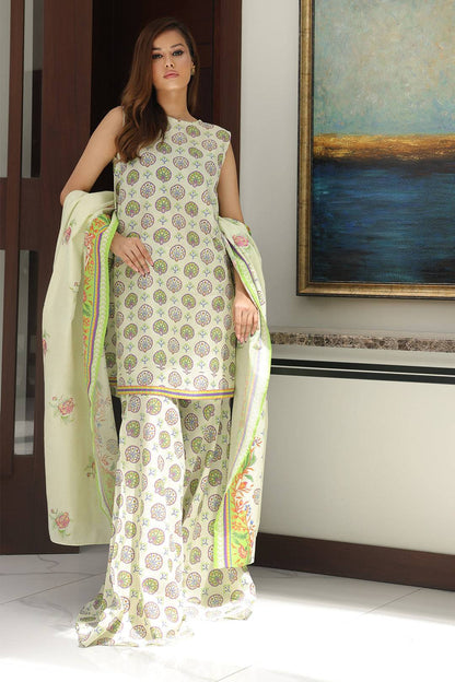Zellbury | Unstitched 3 Piece Cambric | Embroidered Shirt Shalwar Dupatta - 0143 by Maria Faisal - Registered Vendor of : Zellbury Women - type : Essential Unstitched - 100% original wedding dresses