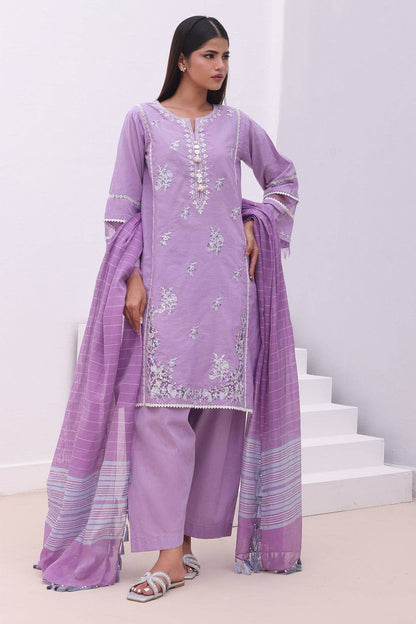Zellbury | Unstitched 3 Piece Chambray | Embroidered Shirt Shalwar Dupatta - 0145 by Maria Faisal - Registered Vendor of : Zellbury Women - type : Essential Unstitched - 100% original wedding dresses