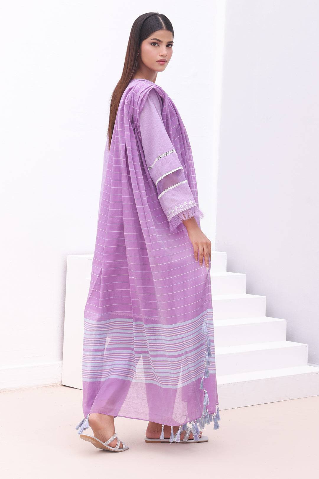 Zellbury | Unstitched 3 Piece Chambray | Embroidered Shirt Shalwar Dupatta - 0145 by Maria Faisal - Registered Vendor of : Zellbury Women - type : Essential Unstitched - 100% original wedding dresses