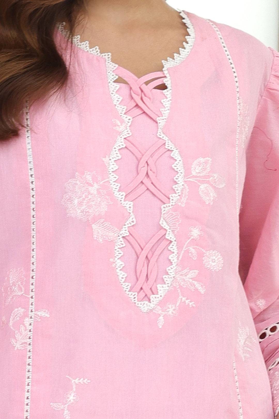 Zellbury | Unstitched 3 Piece Chambray | Embroidered Shirt Shalwar Dupatta - 0146 by Maria Faisal - Registered Vendor of : Zellbury Women - type : Essential Unstitched - 100% original wedding dresses