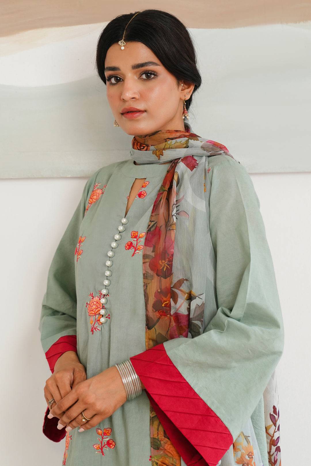 Zellbury | Unstitched 3 Piece Cambric | Embroidered Shirt Shalwar Dupatta - 0149 by Maria Faisal - Registered Vendor of : Zellbury Women - type : Signature Unstitched - 100% original wedding dresses