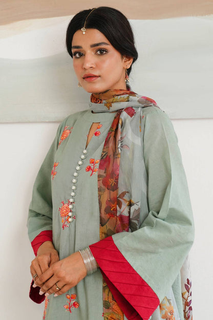 Zellbury | Unstitched 3 Piece Cambric | Embroidered Shirt Shalwar Dupatta - 0149 by Maria Faisal - Registered Vendor of : Zellbury Women - type : Signature Unstitched - 100% original wedding dresses