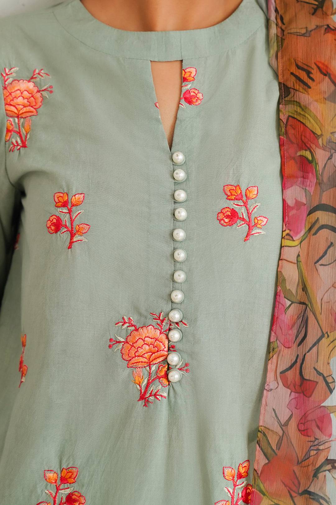 Zellbury | Unstitched 3 Piece Cambric | Embroidered Shirt Shalwar Dupatta - 0149 by Maria Faisal - Registered Vendor of : Zellbury Women - type : Signature Unstitched - 100% original wedding dresses
