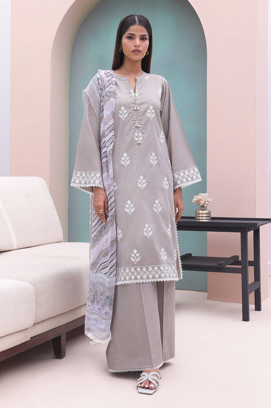 Zellbury | Unstitched 3 Piece Cambric | Embroidered Shirt Shalwar Dupatta - 0601 by Maria Faisal - Registered Vendor of : Zellbury Women - type : Essential Unstitched - 100% original wedding dresses