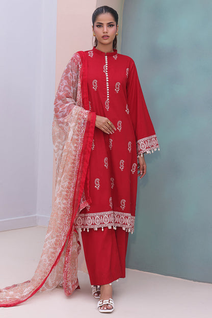 Zellbury | Unstitched 3 Piece Cambric | Embroidered Shirt Shalwar Dupatta - 0602 by Maria Faisal - Registered Vendor of : Zellbury Women - type : Essential Unstitched - 100% original wedding dresses