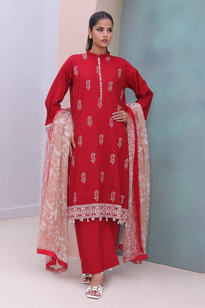 Zellbury | Unstitched 3 Piece Cambric | Embroidered Shirt Shalwar Dupatta - 0602 by Maria Faisal - Registered Vendor of : Zellbury Women - type : Essential Unstitched - 100% original wedding dresses