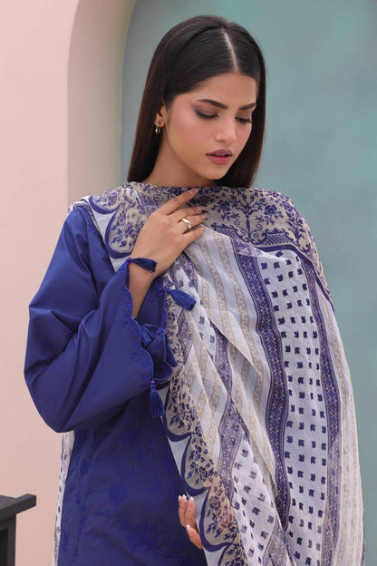 Zellbury | Unstitched 3 Piece Cambric | Embroidered Shirt Dupatta - 0604 by Maria Faisal - Registered Vendor of : Zellbury Women - type : Essential Unstitched - 100% original wedding dresses