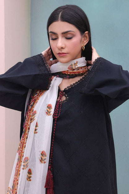 Zellbury | Unstitched 3 Piece Cambric | Embroidered Shirt Shalwar Dupatta - 0605 by Maria Faisal - Registered Vendor of : Zellbury Women - type : Essential Unstitched - 100% original wedding dresses
