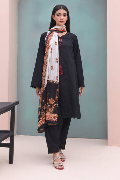 Zellbury | Unstitched 3 Piece Cambric | Embroidered Shirt Shalwar Dupatta - 0605 by Maria Faisal - Registered Vendor of : Zellbury Women - type : Essential Unstitched - 100% original wedding dresses