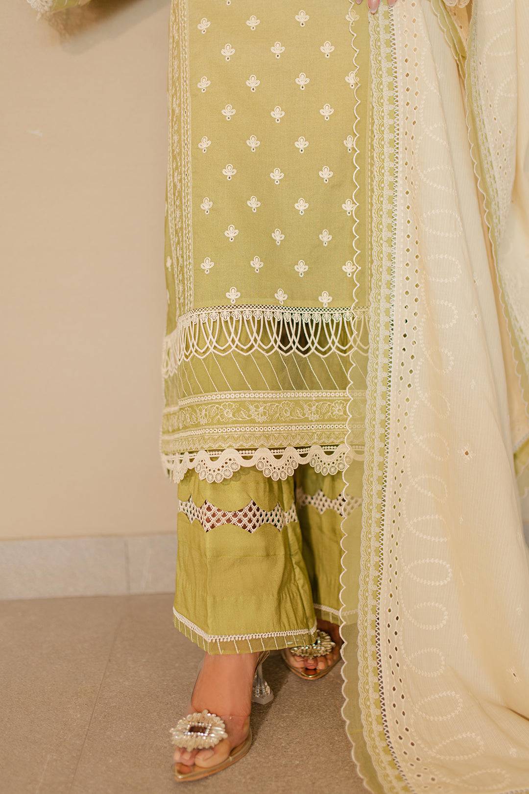 Zellbury | Unstitched 3 Piece Chikankari | Embroidered Shirt Shalwar Dupatta - 0702 by Maria Faisal - Registered Vendor of : Zellbury Women - type : Signature Unstitched - 100% original wedding dresses