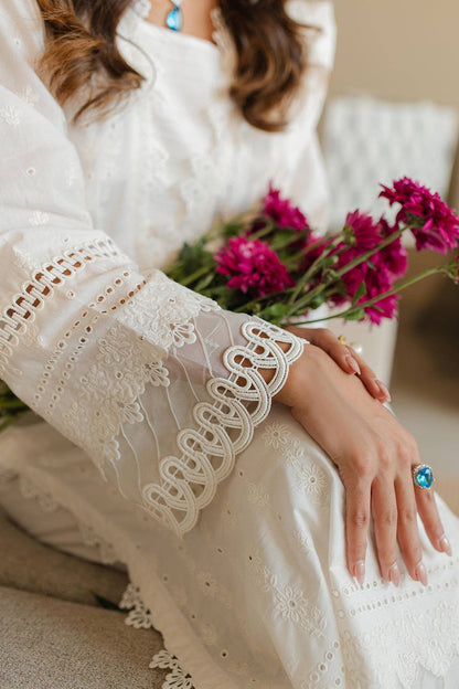 Zellbury | Unstitched 3 Piece Chikankari | Embroidered Shirt Shalwar Dupatta - 0704 by Maria Faisal - Registered Vendor of : Zellbury Women - type : Signature Unstitched - 100% original wedding dresses