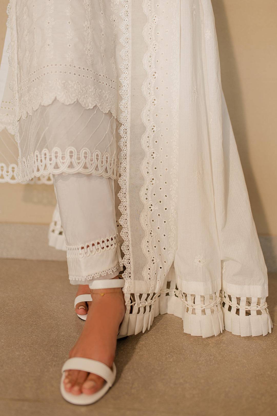 Zellbury | Unstitched 3 Piece Chikankari | Embroidered Shirt Shalwar Dupatta - 0704 by Maria Faisal - Registered Vendor of : Zellbury Women - type : Signature Unstitched - 100% original wedding dresses