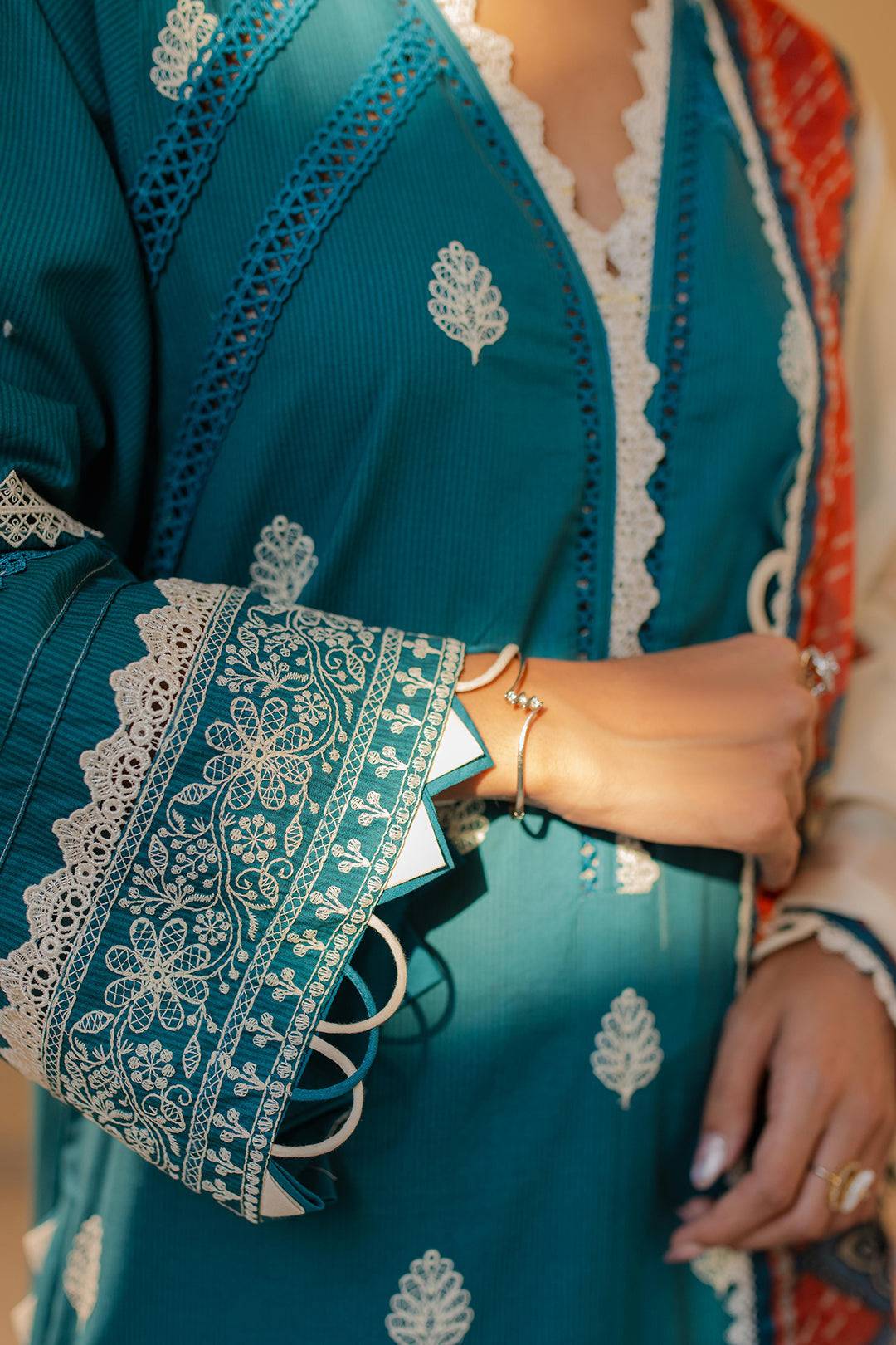 Zellbury | Unstitched 3 Piece Chikankari | Embroidered Shirt Shalwar Dupatta - 0705 by Maria Faisal - Registered Vendor of : Zellbury Women - type : Signature Unstitched - 100% original wedding dresses