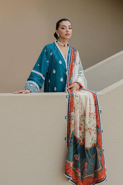 Zellbury | Unstitched 3 Piece Chikankari | Embroidered Shirt Shalwar Dupatta - 0705 by Maria Faisal - Registered Vendor of : Zellbury Women - type : Signature Unstitched - 100% original wedding dresses