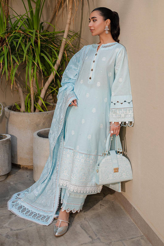Zellbury | Unstitched 3 Piece Chikankari | Embroidered Shirt Shalwar Dupatta - 0709 by Maria Faisal - Registered Vendor of : Zellbury Women - type : Signature Unstitched - 100% original wedding dresses