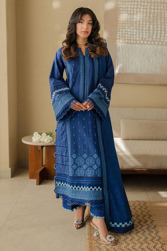 Zellbury | Unstitched 3 Piece Chikankari | Embroidered Shirt Shalwar Dupatta - 0711 by Maria Faisal - Registered Vendor of : Zellbury Women - type : Signature Unstitched - 100% original wedding dresses